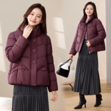 现货羽绒棉服女短款2025年新款小个子韩版宽松时尚面包服冬季棉服