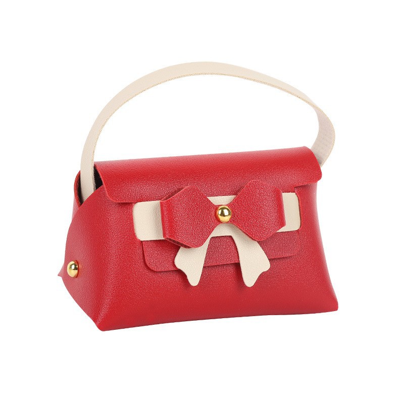 Caja de dulces de boda creativa de corteza de doble capa bolsa de arco bolsa de dulces caja de embalaje de dulces caja vacía de dulces