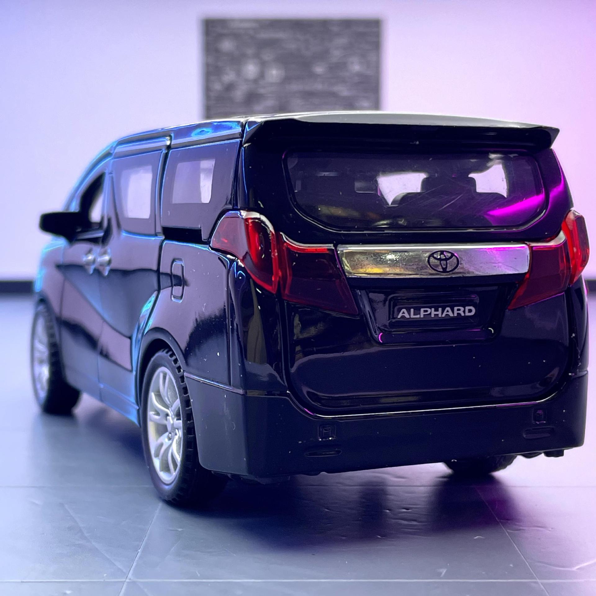 Jiaye modelo de coche de aleación 1:32 ELFA coche de negocios de sonido y luz Puerta Abierta Tire hacia atrás niño modelo de coche de juguete adornos