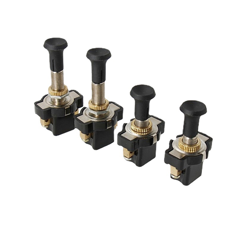 推拉开关asw-05 汽车货车开关通用改装单档 24V12V电源开关