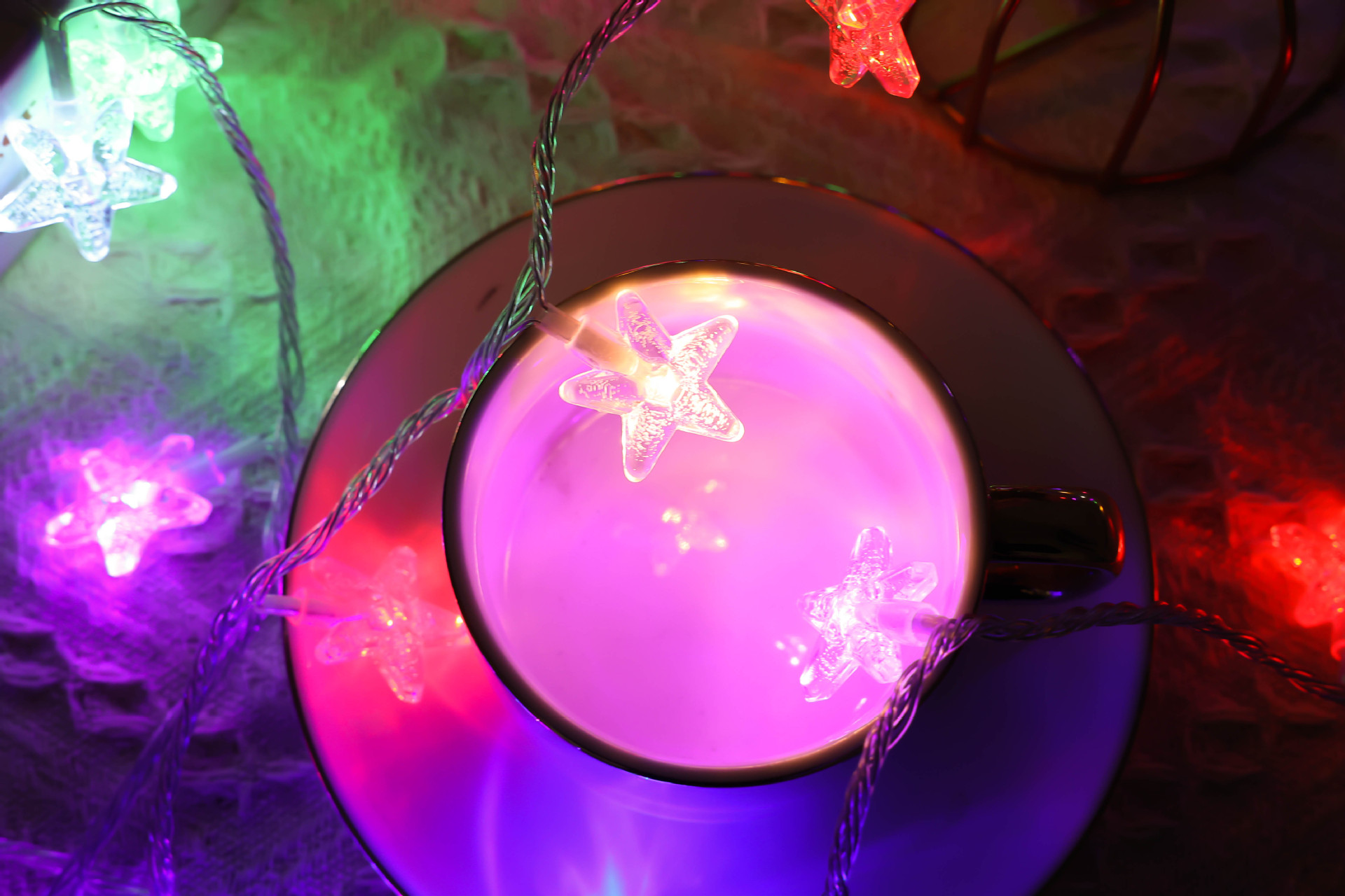 다채로운 거품 다섯개 별