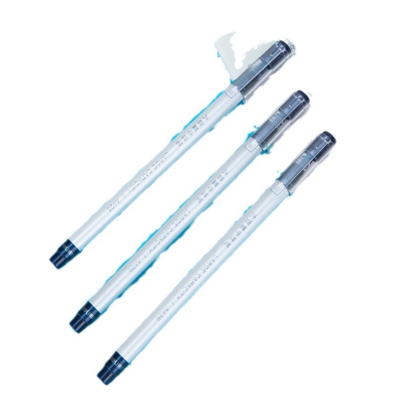 Deli pluma de gel A426 tubo de aguja completo firma pluma tapa-tirando pluma de agua de gran capacidad 12 unids/caja negro 0,5mm image 5