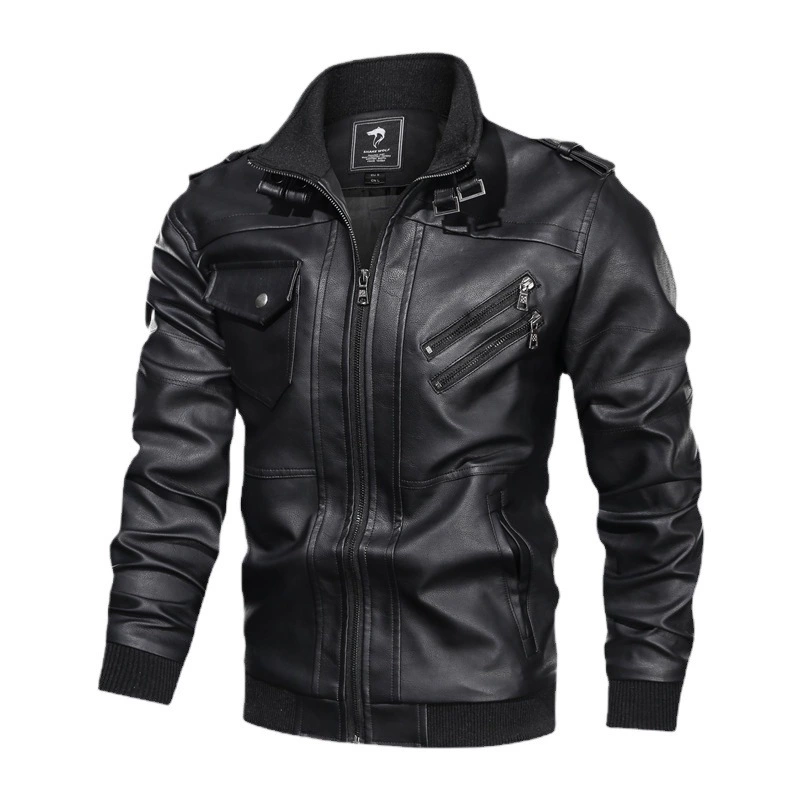 Polyurethane jacket, European style, 2020, lightweight lined, sizes S–3XL