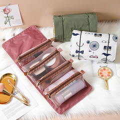 Internet celebrity detachable four-in-one cosmetic bag portable business trip multi-functional cosmetic storage bag wash bag