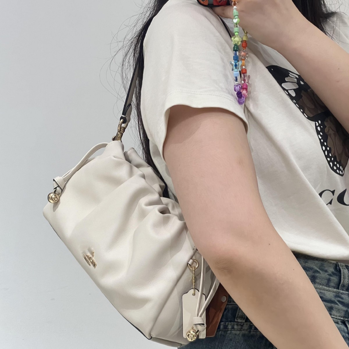 2025 New Faye Cloud Bag Genuine Leather Handbag Luxury Underarm Bag Versatile Soft Leather Shoulder Crossbody Bag - Thumbnail 2