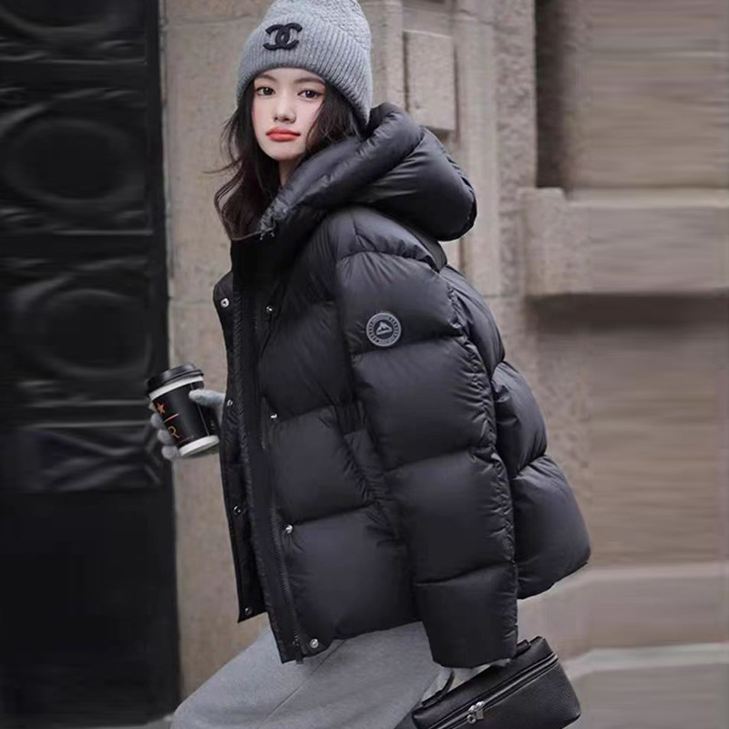 Zahi Hooded Thickened Sleeveless Korean Style Fashionable Long and Short down Jacket for Women, Warm Puff Coat for Couples