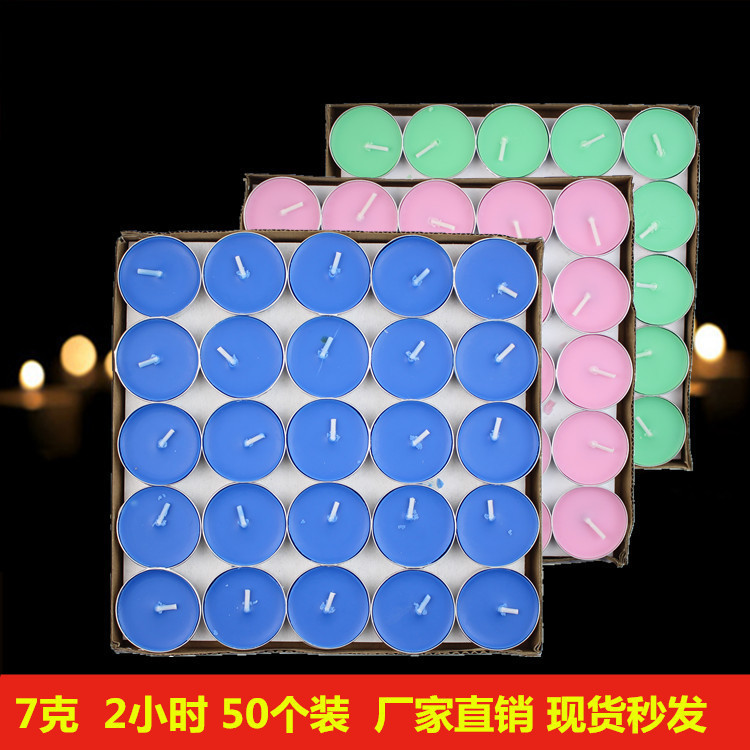 Wholesale wedding tea candles and restaurant insulation candles, proposal display small candles, blessing lighting emergency candles