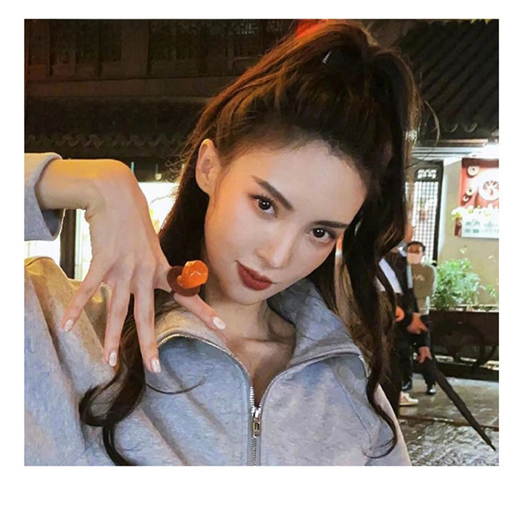This morning the same high ponytail artifact hairpin women's back of the head small grab clip anti-drooping claw clip bangs side hairpin_voghion.com