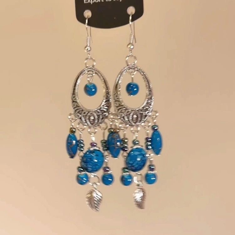 Blue earrings