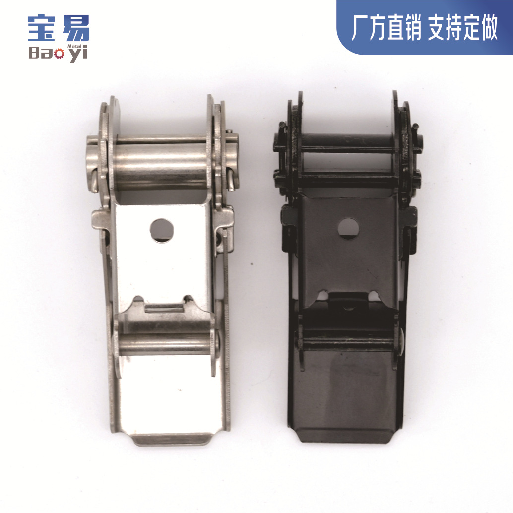 1寸黑电泳拉紧器 棘轮拉紧器紧绳器 行李架捆绑带 运输收紧器