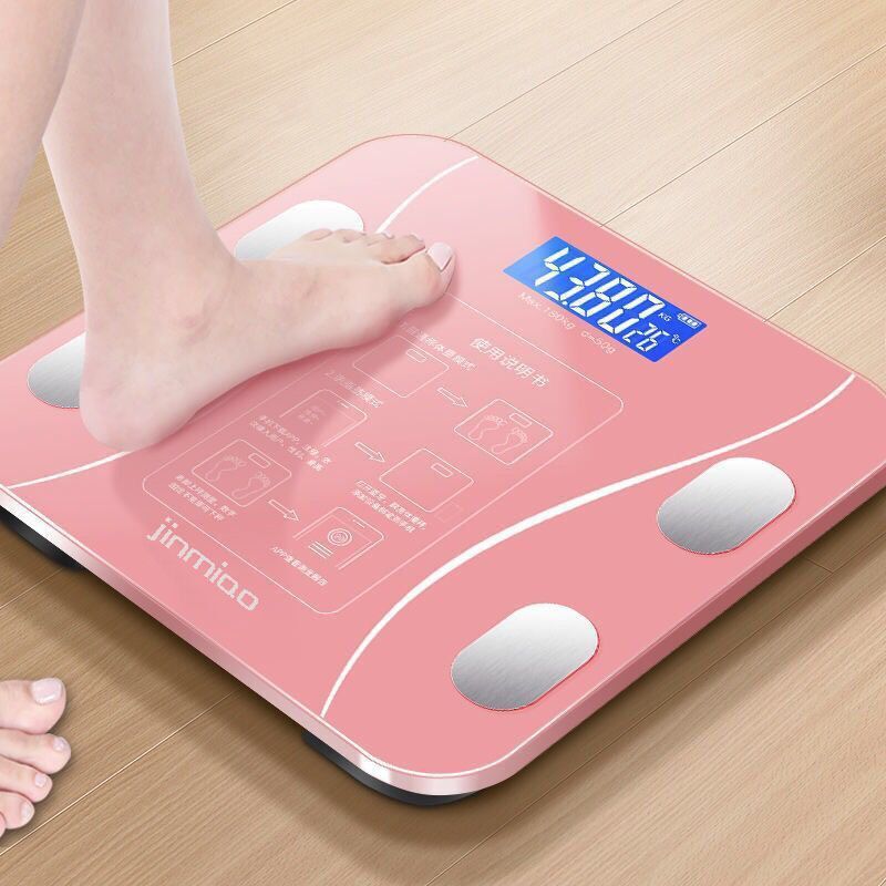 智能APP蓝牙体脂秤人体健康秤减肥专用电子称USB充电家用体重秤准|undefined