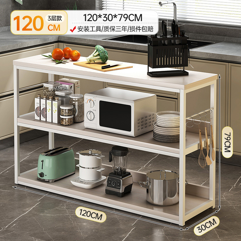 Estante de cocina Estante de almacenamiento doméstico de piso a techo Estante simple multicapa Estante de horno microondas simple multifuncional