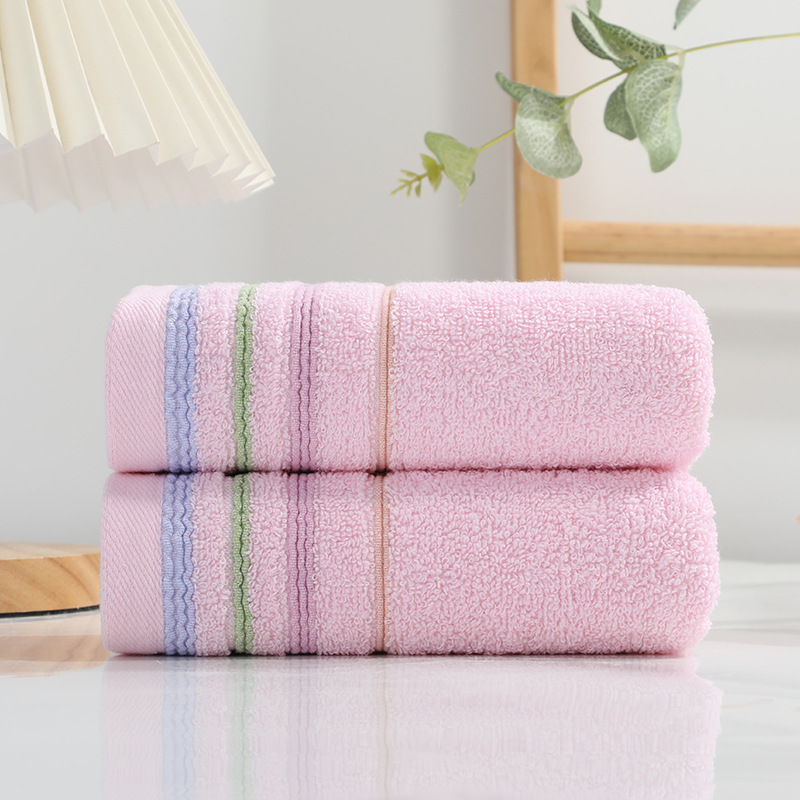 Toallas de algodón puro en existencia, venta al por mayor, suaves, absorbentes, gruesas, para el hogar, protección laboral, toallas faciales de poliéster y algodón, toallas de regalo, totalmente de algodón.