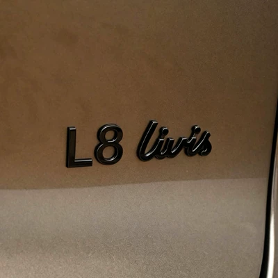 Ideal L8 Livis Front Emblem, Rear Emblem, English Letter Emblem, Car Emblem, Hood Emblem, Trunk Lettering, Tailgate Blackening