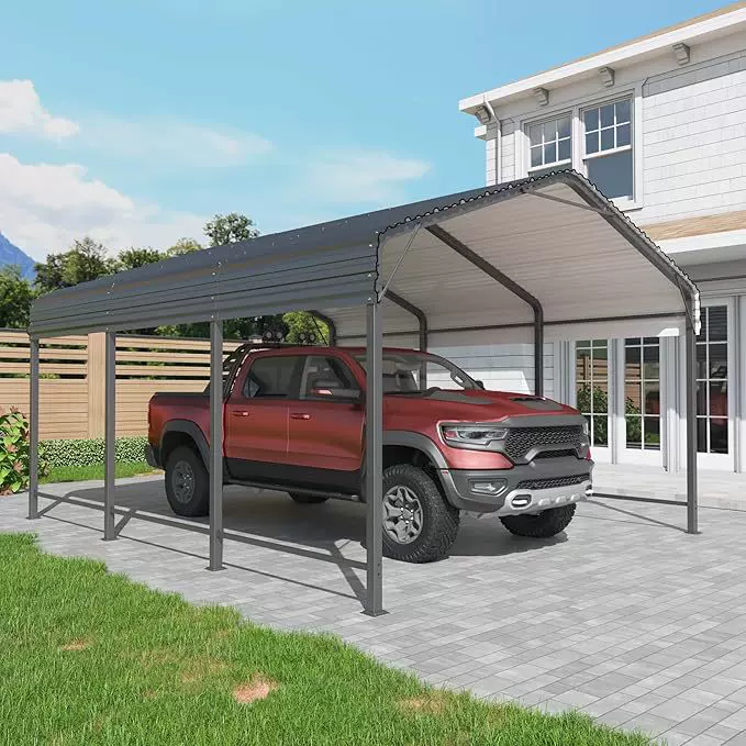 跨境汽车停车棚Metal Carport Garage大尺寸防雨