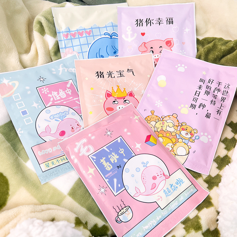 Cute Cartoon Warm Patch Baby Patch Self-Heating Menstrual Warm Patch Female Large Warm Patch Long-Lasting Heat