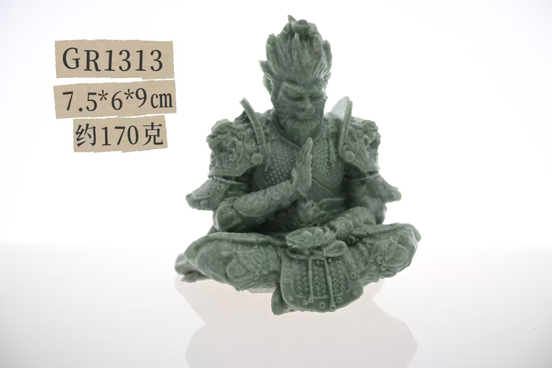 Color primario, figura de arena clara, estatua de Buda, decoración de peceras, decoración de Wukong, accesorios de micropaisaje, fábrica de bonsáis