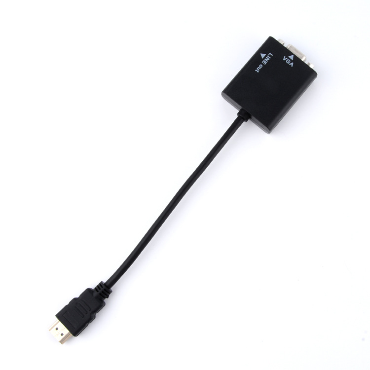HDMI a VGA HD Adaptador convertidor de cable Set-Top Box imagen de la computadora misma pantalla para monitorear TV