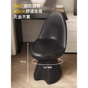 Makeup Chair with a Luxurious and High-End Feel, Swivel Makeup Stool for Bedroom, Solid Wood 2025 New Model Dressing Table Stool