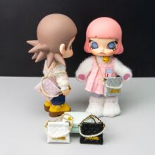 OB11娃娃BJD 6/8/12分EXO Labubu玩偶娃娃迷你玩具背包双肩香风包