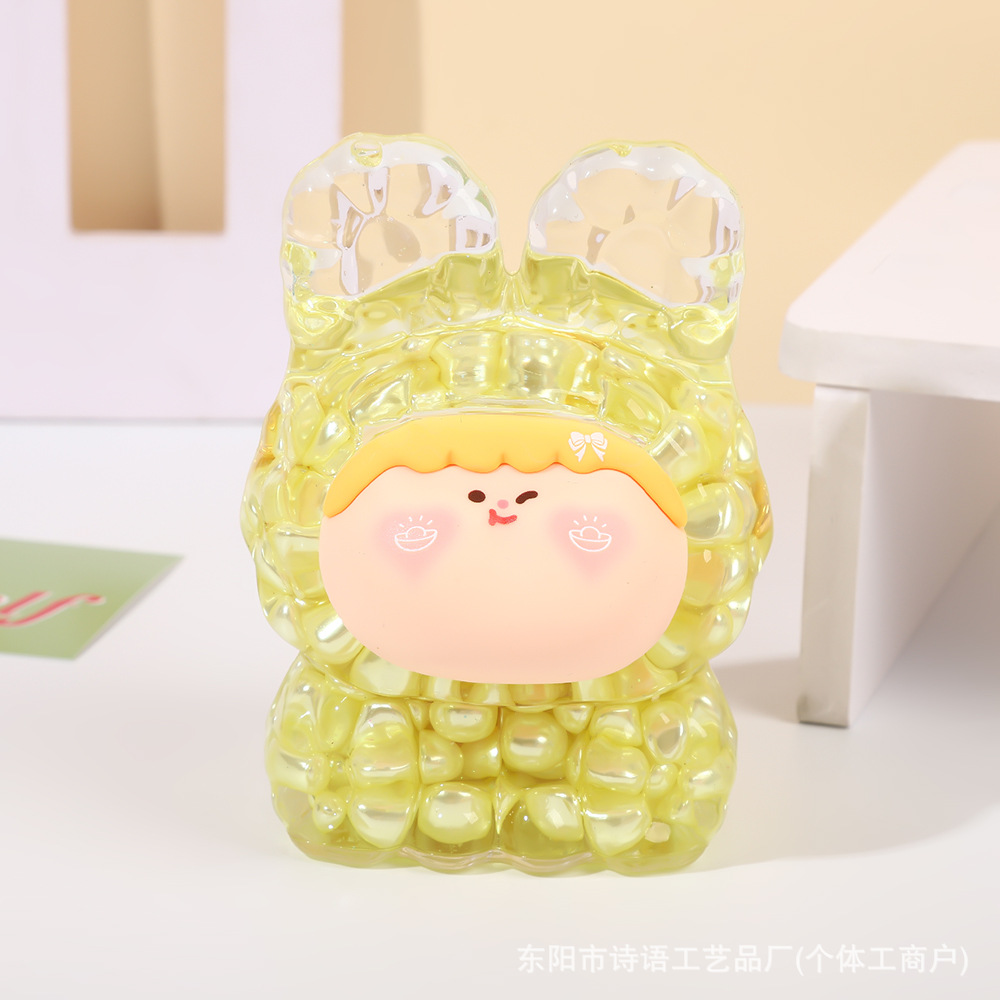 Big Mac cute Lilith doll bursting colorful beans into oil quicksand creative ornaments live broadcast pairs blind box