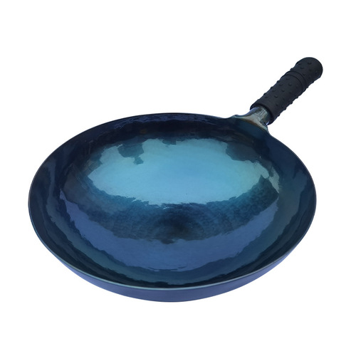 Handmade Zhangqiu iron pot master mirror cast iron pot household old-fashioned cooking pot uncoated gas applicable non-stick pot