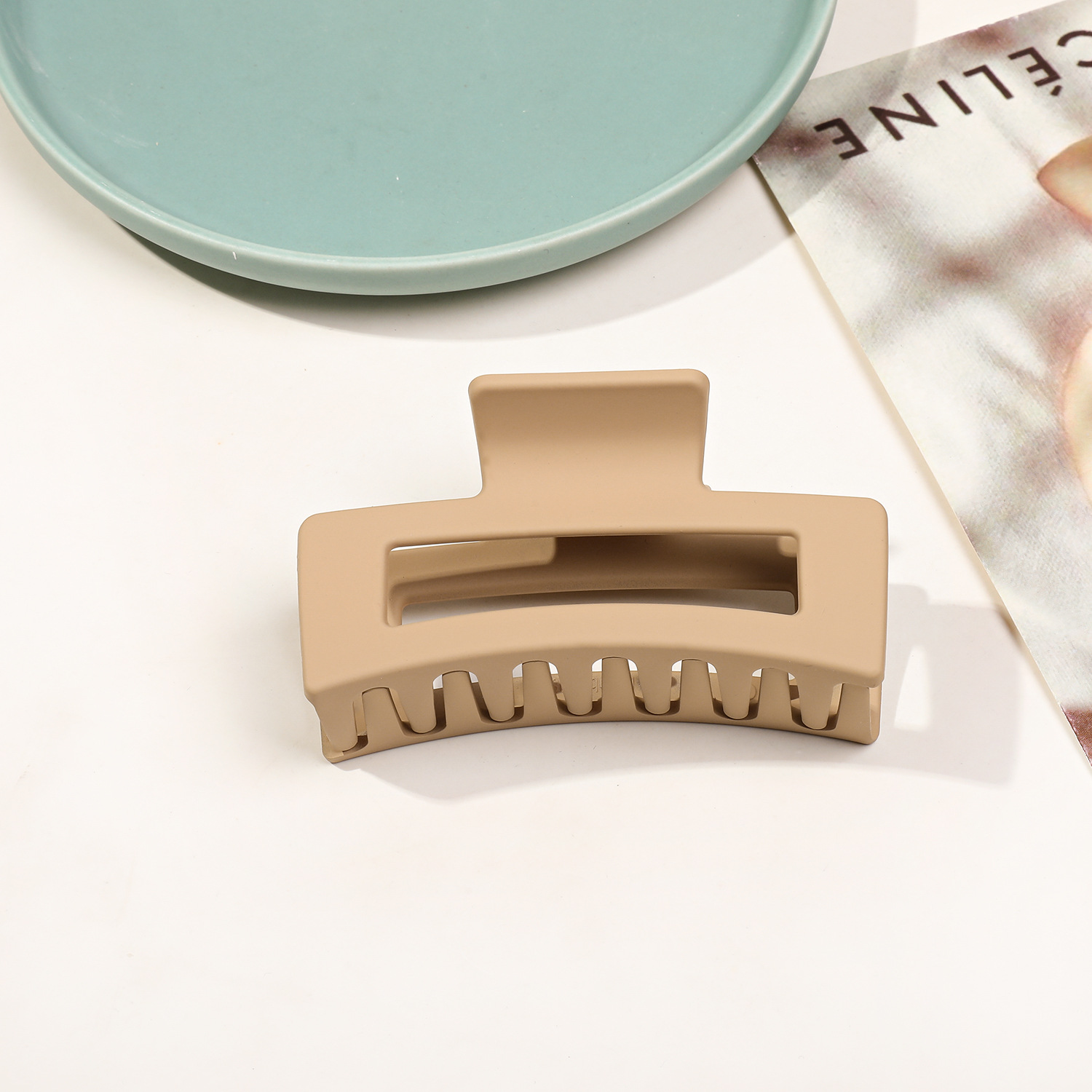 8.5cm 사각 프로스트 라이트 브라운#6