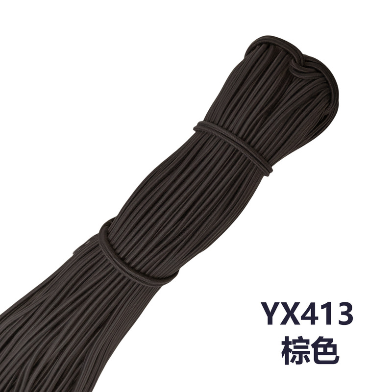 メーカー在庫卸売 2.5 ミリメートルラウンド弾性ロープカラーゴムラテックス高弾性ゴムバンド衣類アクセサリー弾性ロープ|undefined