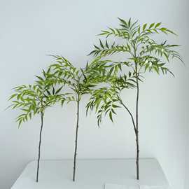 仿真十大功劳黄天竹手感绿植室内客厅落地长枝南天竹插花装饰叶子