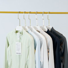 lulu yoga wear sports jacket coat stand-up collar women's sun protection thin outdoor nylon high elasticity reflective with label 