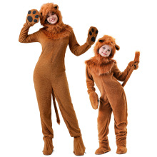 跨境亲子装绿野仙踪狮子成人儿童舞台演出服 狮子王COS服装表演服