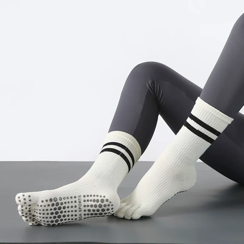 Непр-slip demi-season high boots for yoga for training, for running