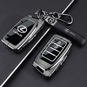 13~25, Including Es250/200/300H/Rx450H/Nx350/Ux260 | Car key bag - lexus-b-model-2-button-piano-black-rope-buckle