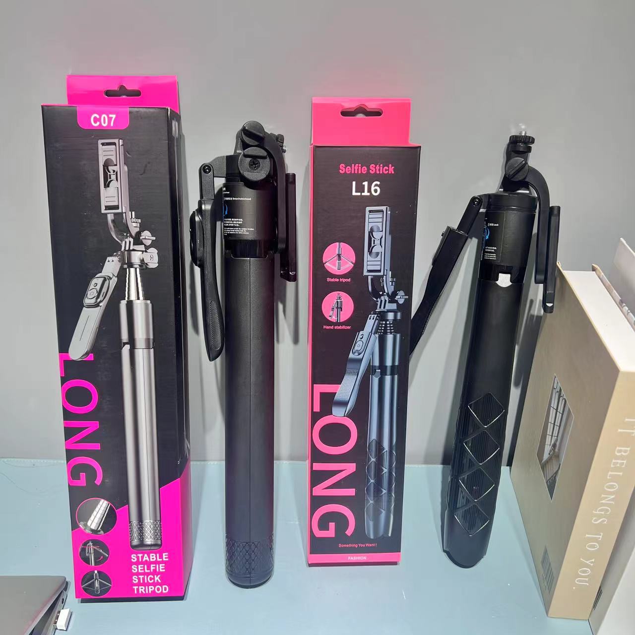 Soporte para teléfono móvil Bluetooth Selfie Stick al aire libre 360 piso portátil PTZ transmisión en vivo Trípode alargado L16