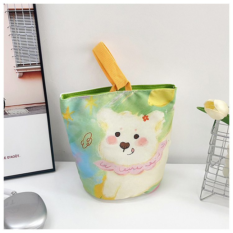 ハッピーレッドお祝いキャンバスバッグポータブルランチバッグ仕事用ポータブルキャンバスギフトバッグ|undefined