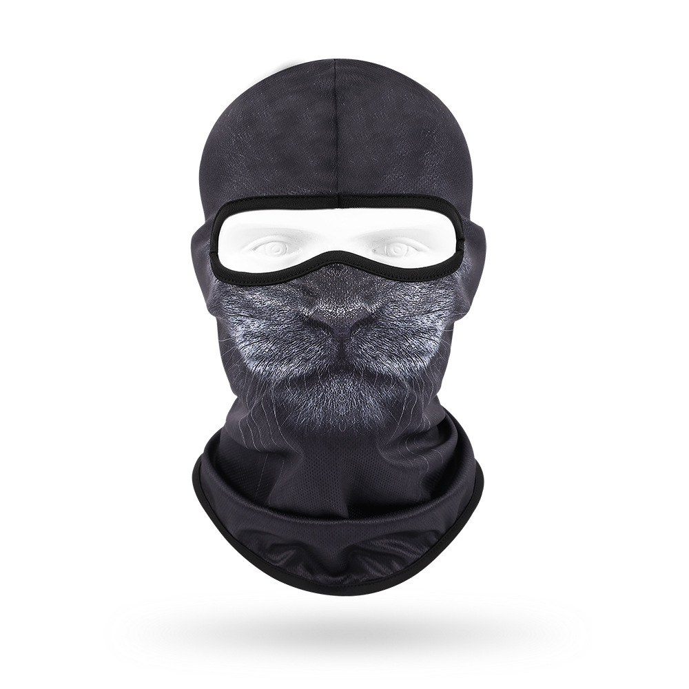 Sudor absorbente máscara transpirable de secado rápido para hombres y mujeres ciclismo al aire libre bicicleta protección solar sombrero lindo mascota sombrero animal bufanda