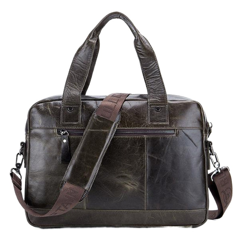 Captain Cow Men's Genuine Leather Multifunctional Shoulder Crossbody Men's Bag Top Layer Cowhide Fashion Portable Briefcase Factory Batch