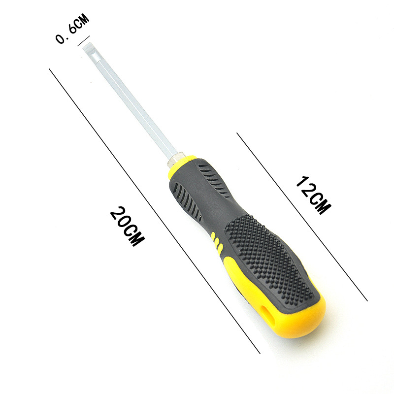 Destornillador genuino de doble propósito, mini destornillador de grado industrial de cabeza plana magnética fuerte, dos en uno, destornillador Phillips en forma de zanahoria.