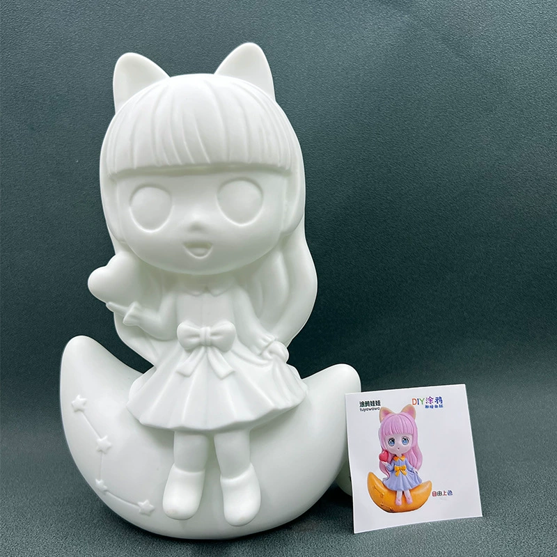 DIY Paintable Doll (Plastic) — Unpainted White Embryo, Multiple Characters, 16–26 cm