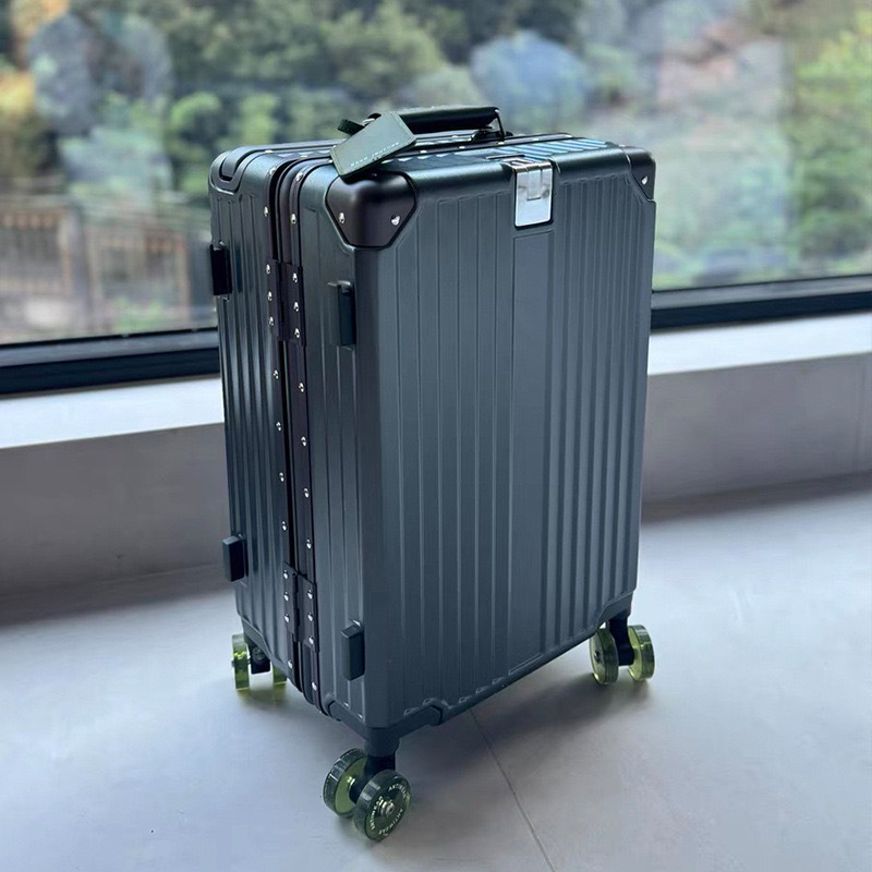 出口新款宽拉杆铝框高颜值出国28纯PC行李箱登机20寸登机箱拉杆箱|undefined
