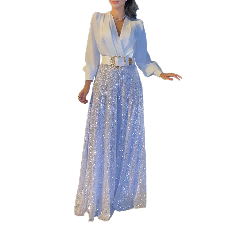 Women's Holiday Banquet Family Gathering Vintage Style Solid Color Full Length Jumpsuits display picture 8