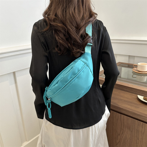 Casual Minimalist Single-Shoulder Bag Crossbody Chest Bag Casual Bags for Women Spring Trend Sporty Minority Waist Bag