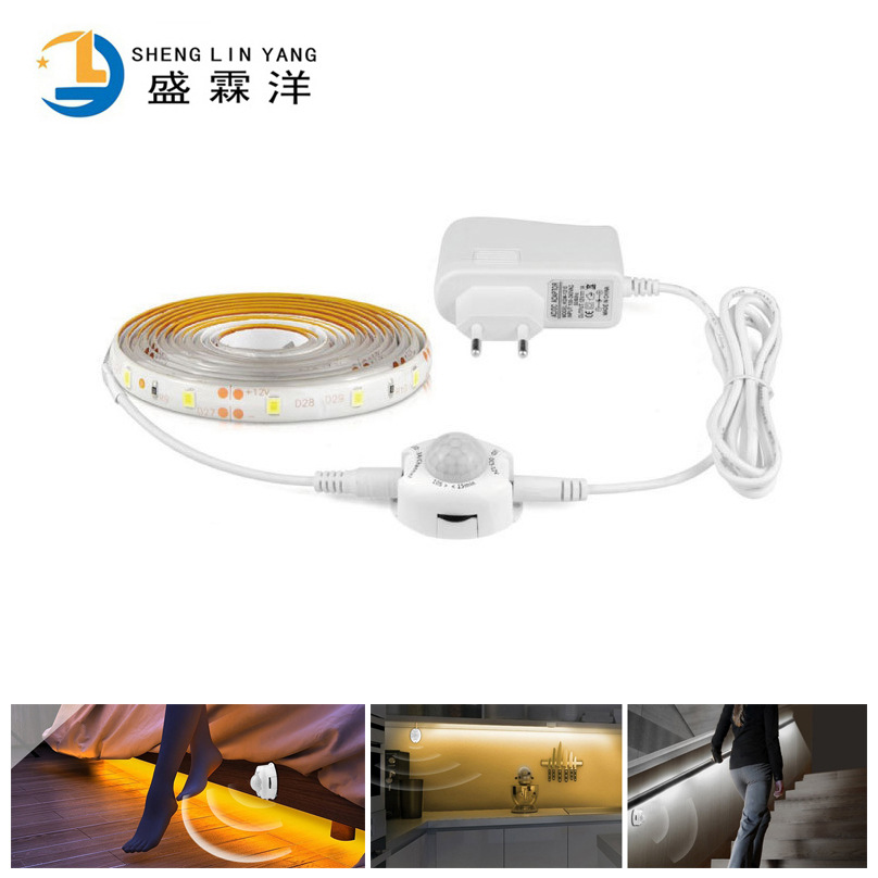 Tira LED con sensor, para cama/armario, luz cálida/fría
