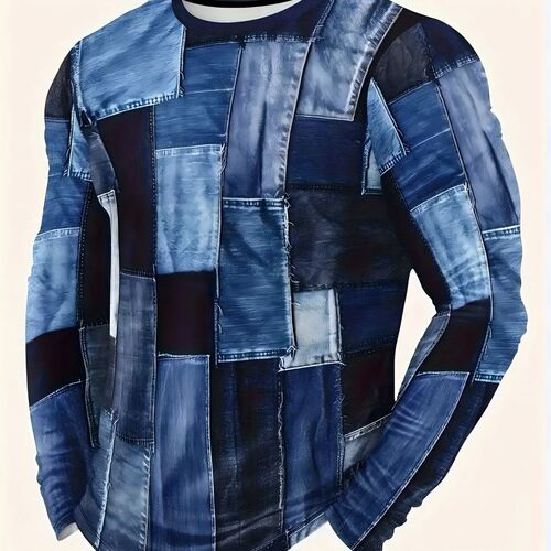 temu new fashion 3D printed men's short-sleeve top, order starting from 1 piece