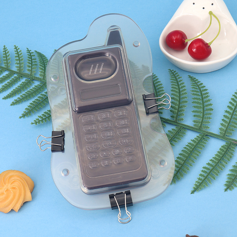 Molde de chocolate para simulación de teléfono móvil creativo en 3D, transparente, para fondant, en stock.