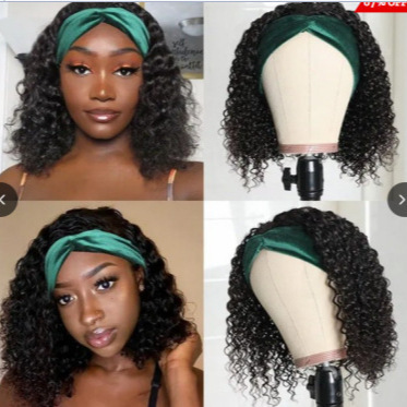 2022 Turban Wig European and American Ladies Wig African Fashion Explosive Black Small Curly Headband Wig Chemical Fiber Headgear 2022 Turban Wig European and American Ladies Wig African Fashion Explosive Black Small Curly Headband Wig Chemical Fiber Headgear