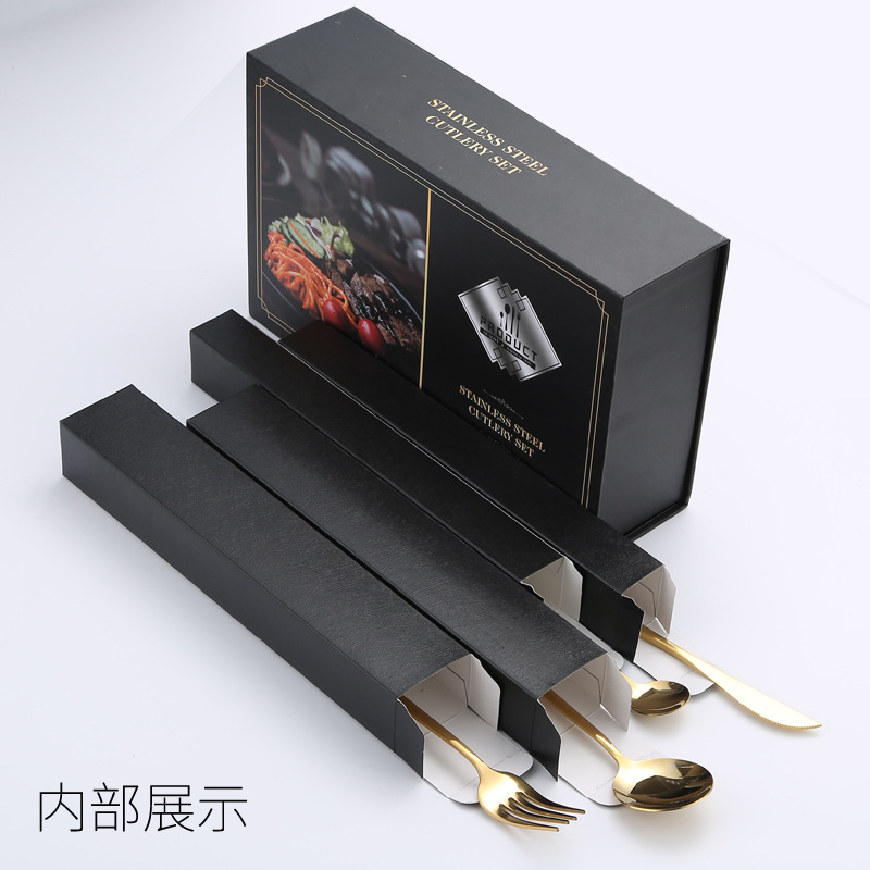 Amazon productos calientes vajilla de acero inoxidable 16/20/24 piezas traje portugués comida occidental cuchillo, tenedor y cuchara traje