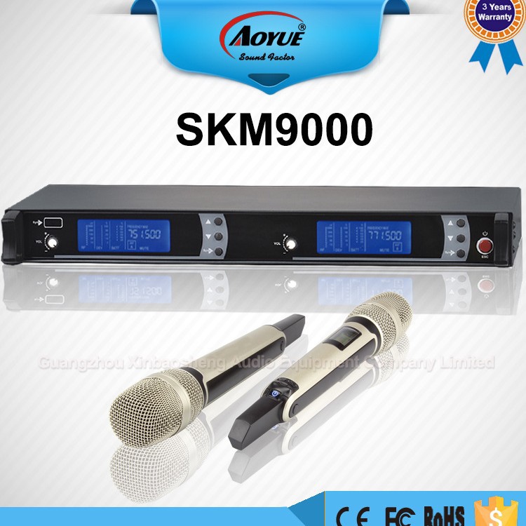 Verdadera diversidad Selección automática cuatro antenas con amplificador de antena al aire libre etapa micrófono especial para la verdadera diversidad