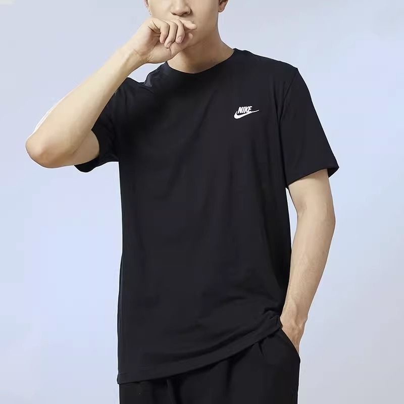 Cotton sports summer trend short sleeve T-shirt with a round collar…