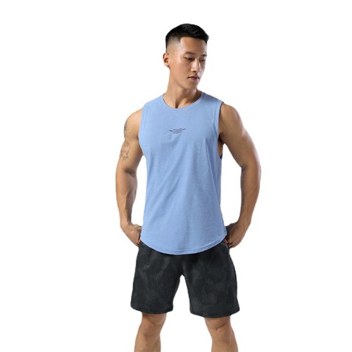 New Summer Basketball Sportswear Men's Breathable Quick-Drying Clothes Fitness Running Loose Large Size Round Neck Vest